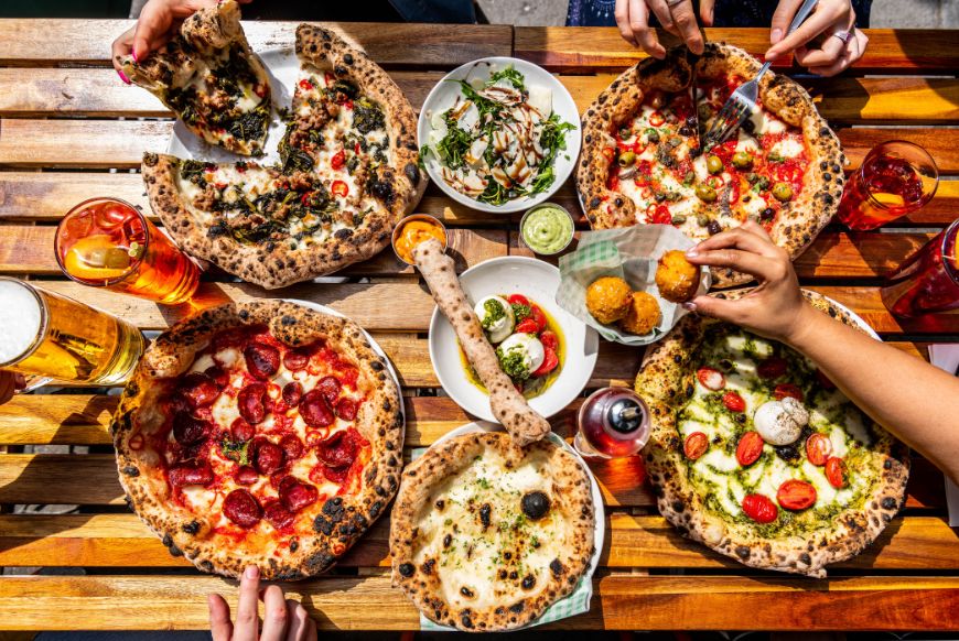 Pizza and sides